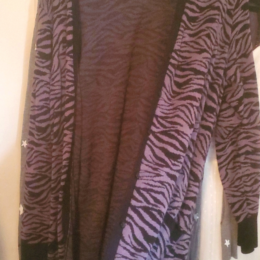 Torrid size 3 zebra print cardigan